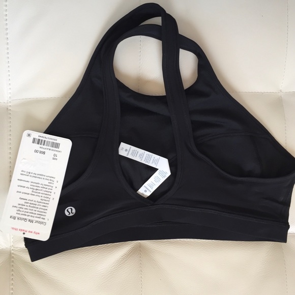 NWT FTON BLACK LULULEMON COLOUR ME QUICK BRA 4 8 - Picture 4 of 7